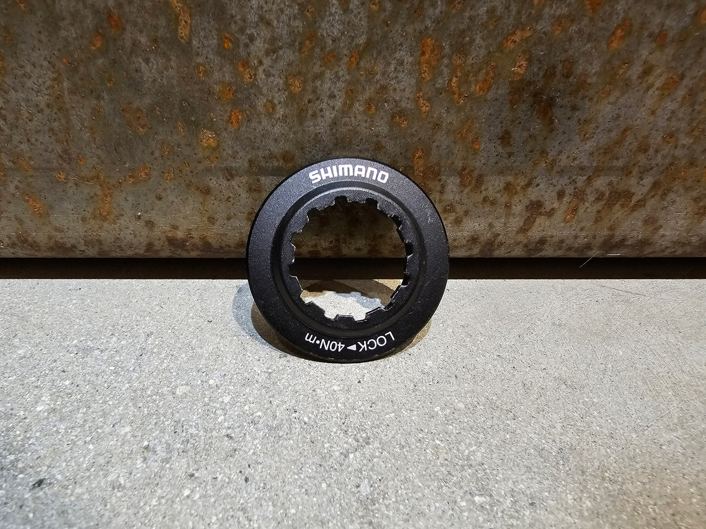 VERSCHLUSSRING SHIMANO CENTERLOCK BREMSSCHEIBE / SCHWARZ