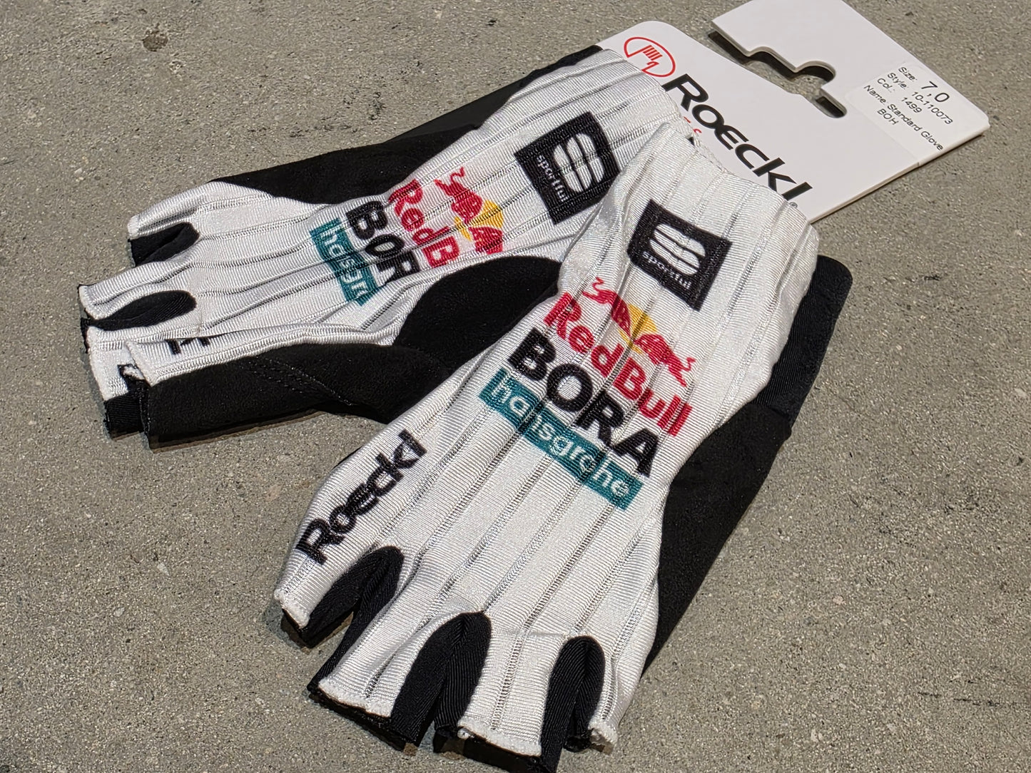 ROECKL BORA RED BULL - HANSGROHE STANDARD GLOVE HANDSCHUH / WEIß